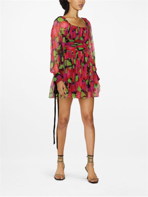 Dress with floral print SAINT LAURENT | 680641Y3E161052